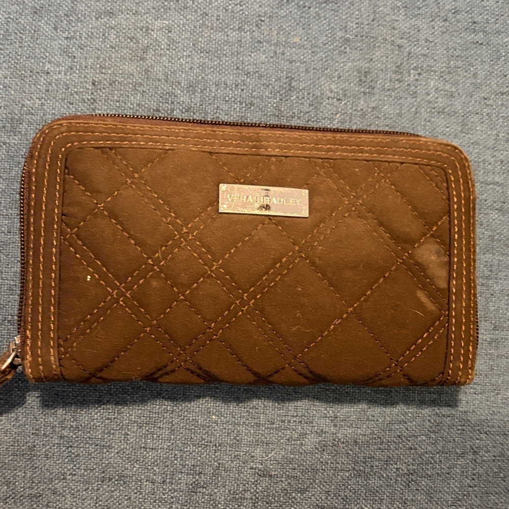 Vera Bradley Chocolate Quilted Wallet